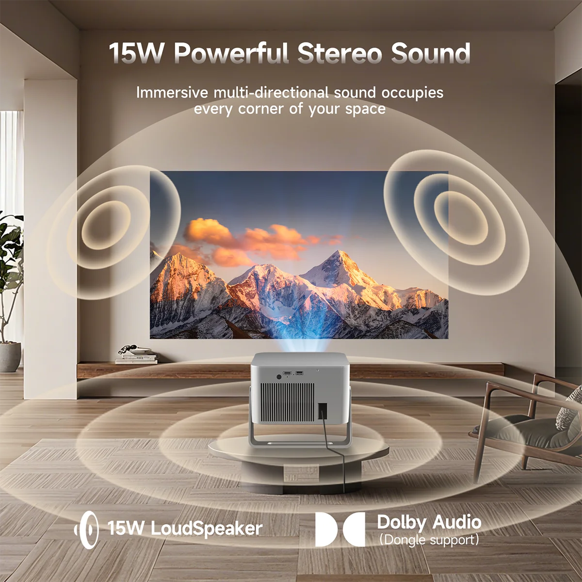 Projetor Magcubic HY350GTV com - Home Cinema Setup avaliação e preço