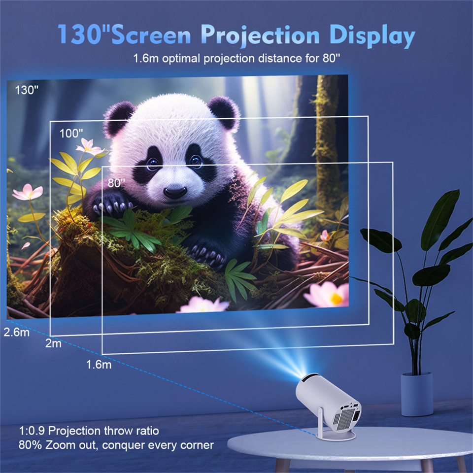 Novo Projetor HY300 2026 4K An - Home Cinema Setup avaliação e preço