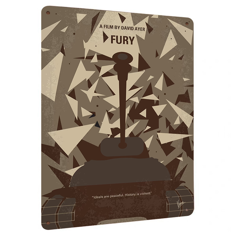 Fúria Filme Pôster Arte de Par - Home Cinema Inspiration avaliação e preço