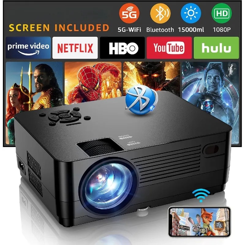 Projetor de Filmes 5G WiFi Blu - Home Cinema Setup avaliação e preço