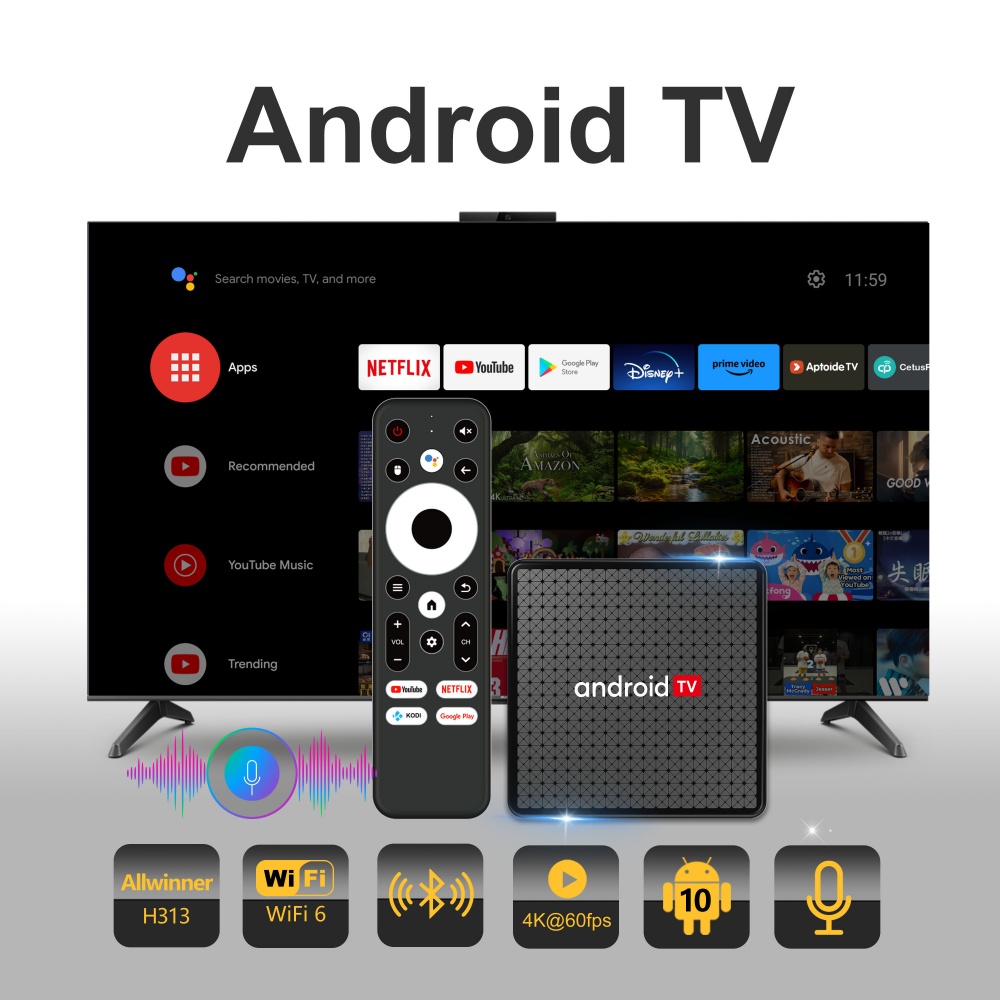 Wudung X5 TV Box AndroidTV All - Home Cinema Setup avaliação e preço