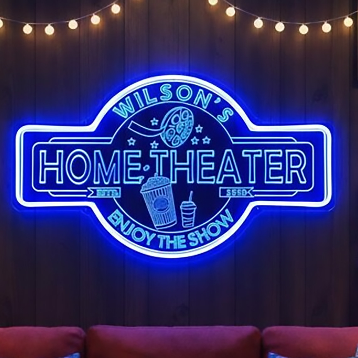 Letreiro Neon Personalizado pa - Home Cinema Decor avaliação e preço