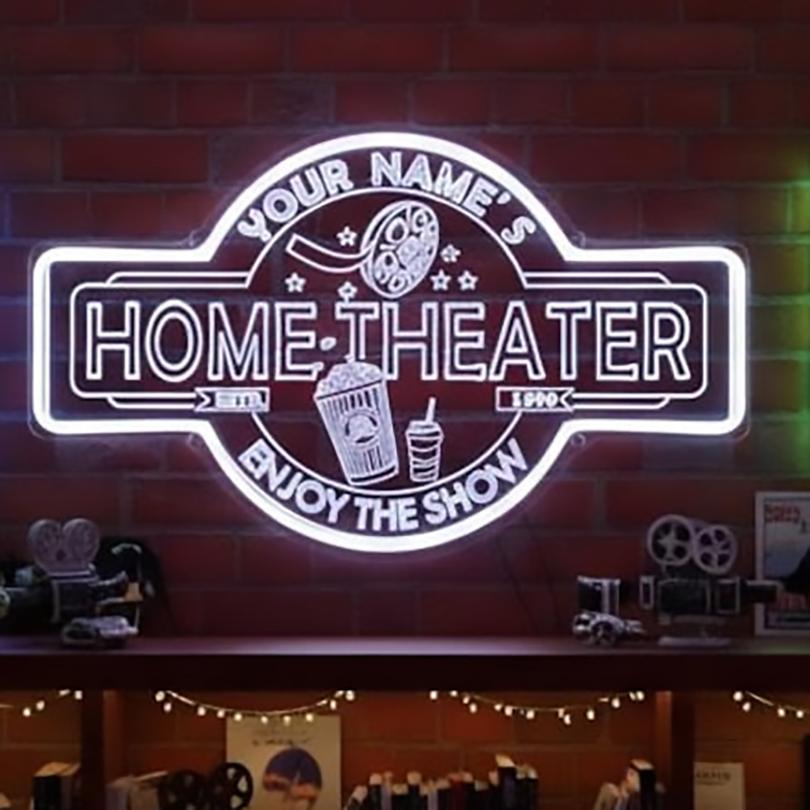 Letreiro Neon Personalizado pa - Home Cinema Decor avaliação e preço