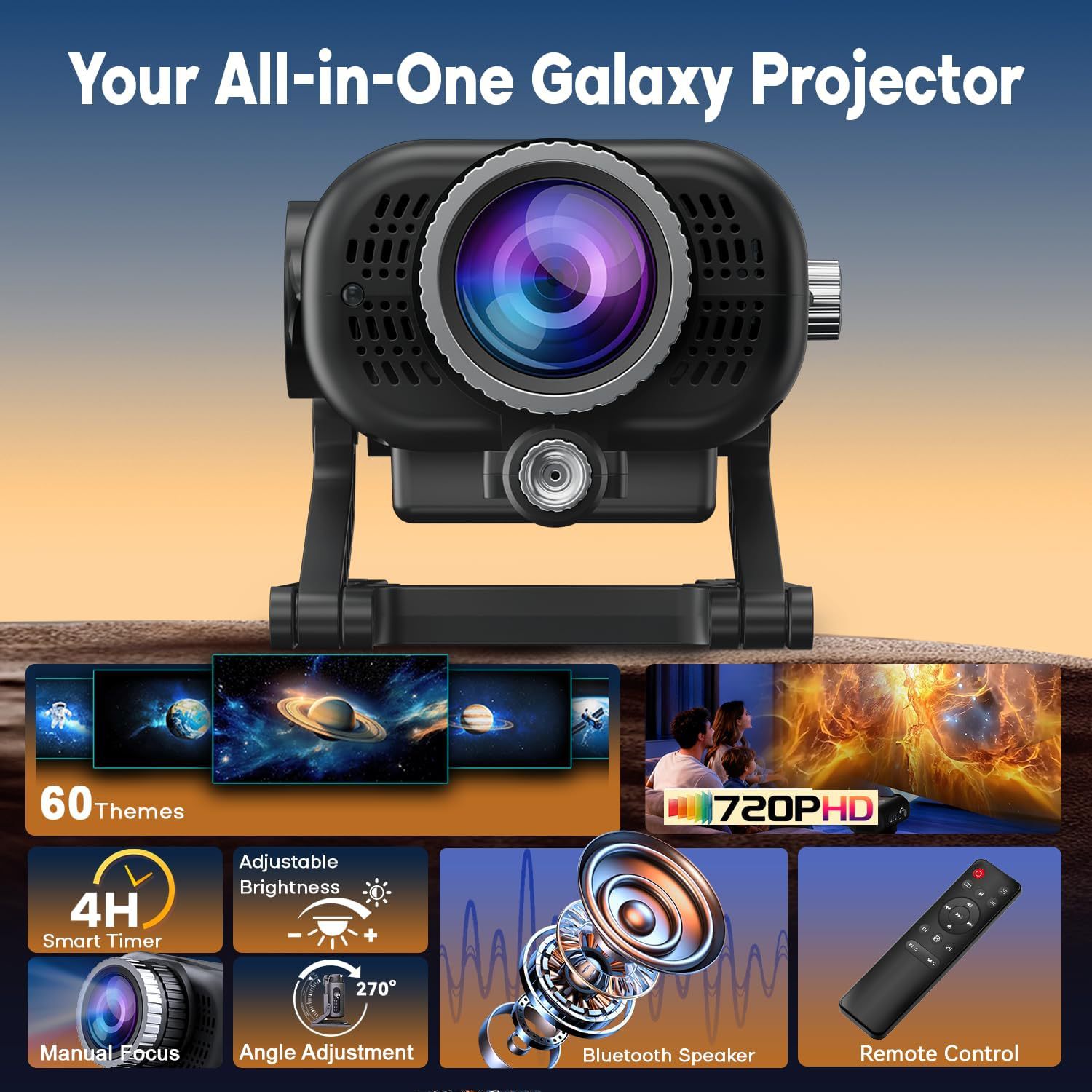 Projetor de Luz Galáxia 3D com - Home Cinema Kids avaliação e preço