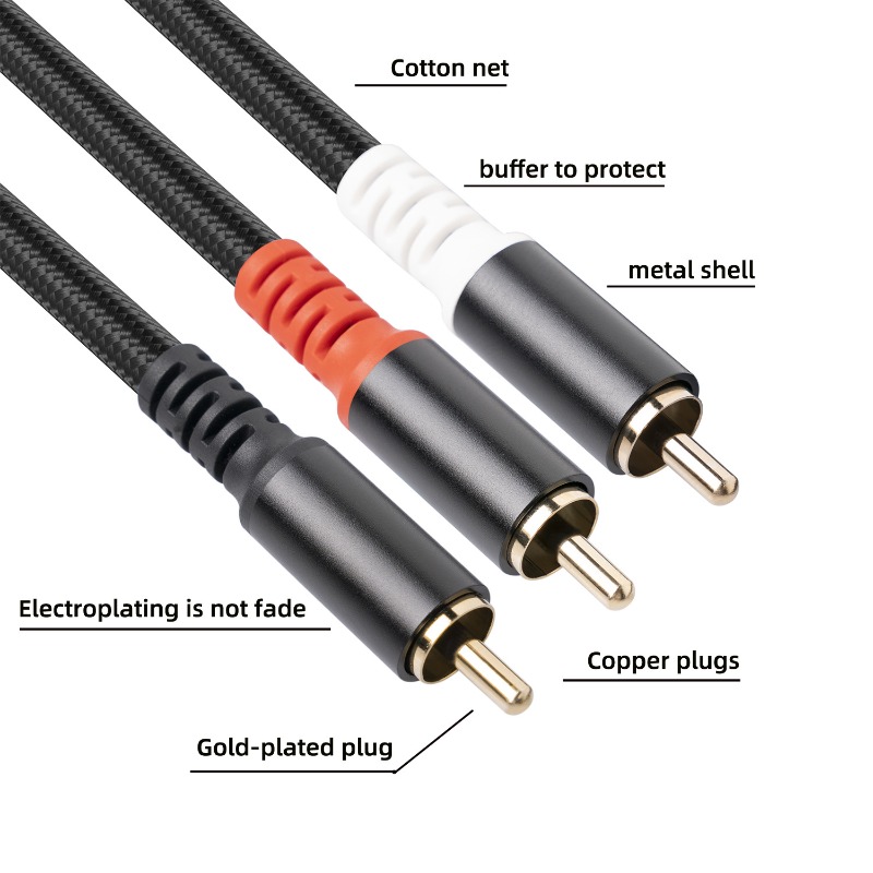 1/2/3m 1 rca macho para 2 rca  - Home Cinema Marantz avaliação e preço