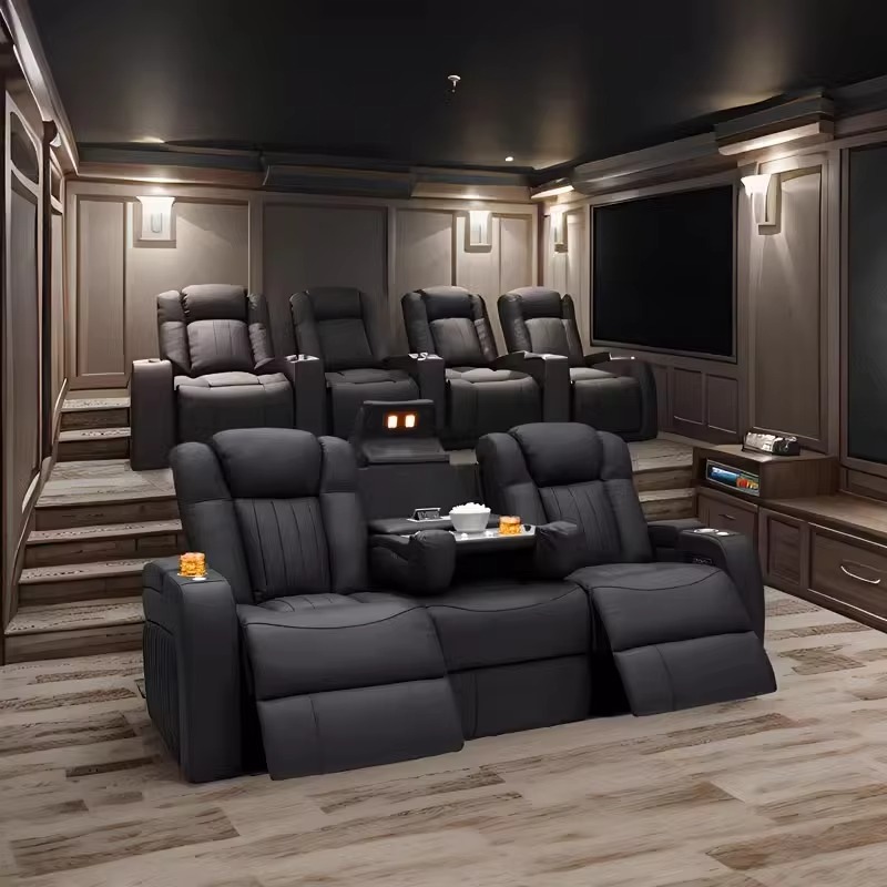 Conjuntos de Sofás Reclináveis - Home Cinema Chairs avaliação e preço