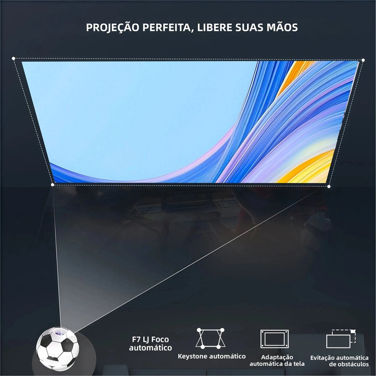 Projetor Mini Portátil A73T Q8 - Home Cinema Mini avaliação e preço
