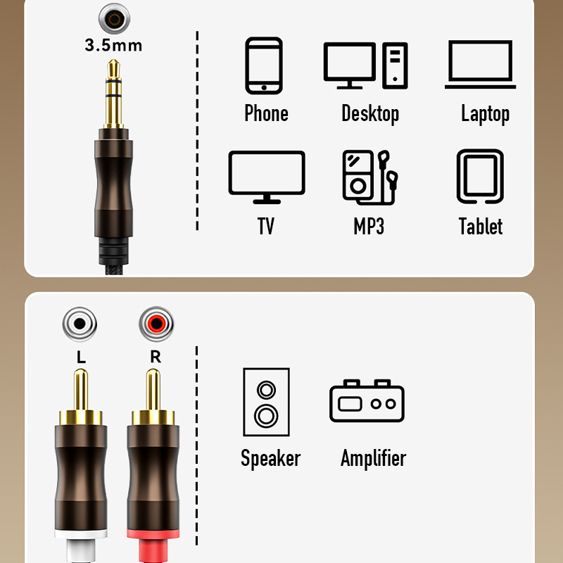 Cabo de Áudio Auxiliar RCA par - Home Cinema Marantz avaliação e preço