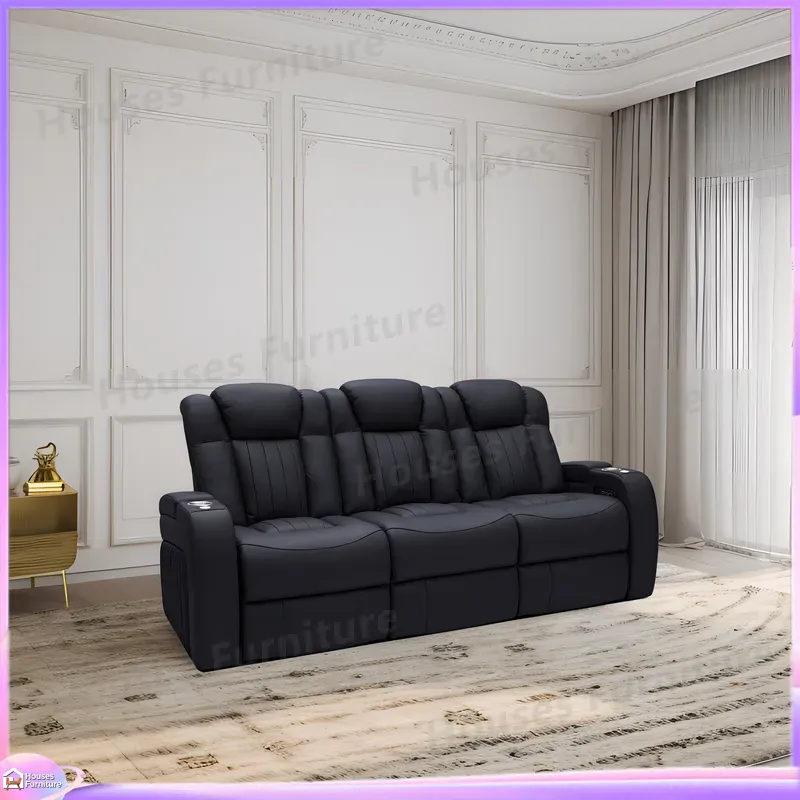 Sofá Reclinável de Couro para  - Home Cinema Chairs avaliação e preço