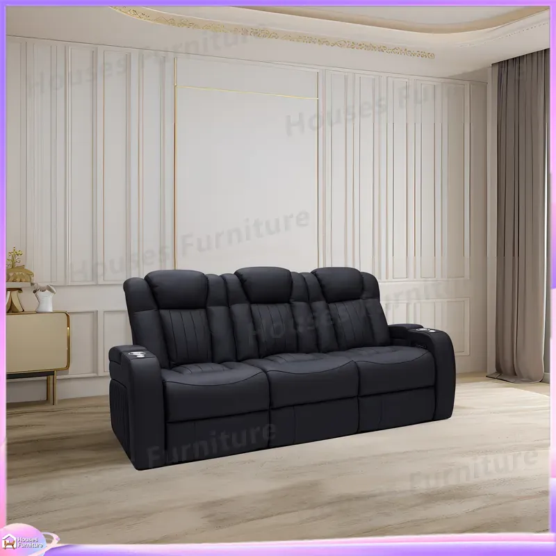 Sofá Reclinável de Couro para  - Home Cinema Chairs avaliação e preço