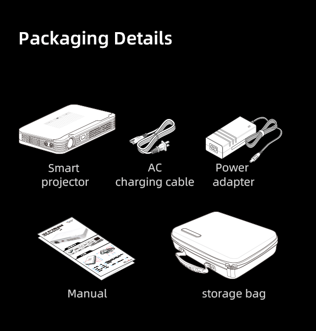 Novo Projetor Mini Portátil de - Home Cinema Mini avaliação e preço
